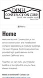 Mobile Screenshot of dinhconstruction.com