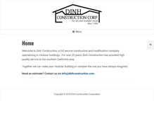 Tablet Screenshot of dinhconstruction.com